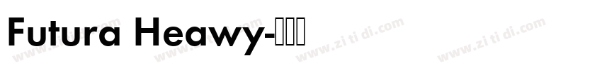 Futura Heawy字体转换